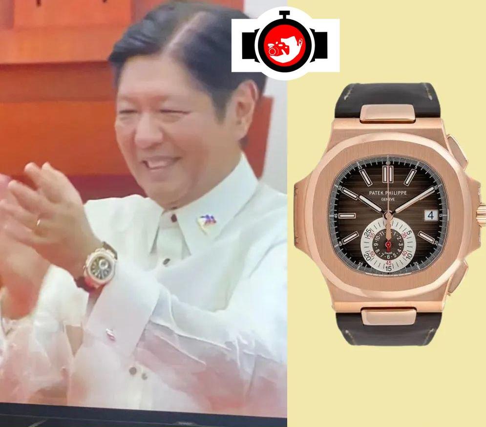 politician Bongbong Marcos spotted wearing a Patek Philippe 5980R