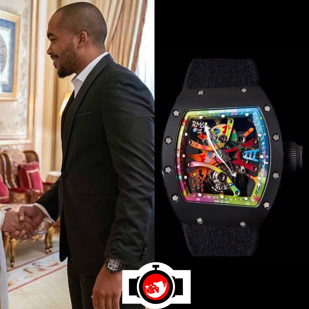 business man Oweis Zahran spotted wearing a Richard Mille RM 68-01