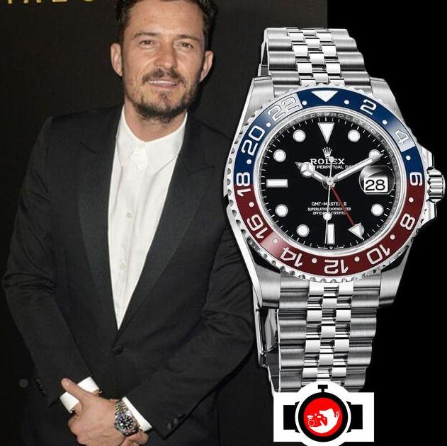 actor Orlando Bloom spotted wearing a Rolex 