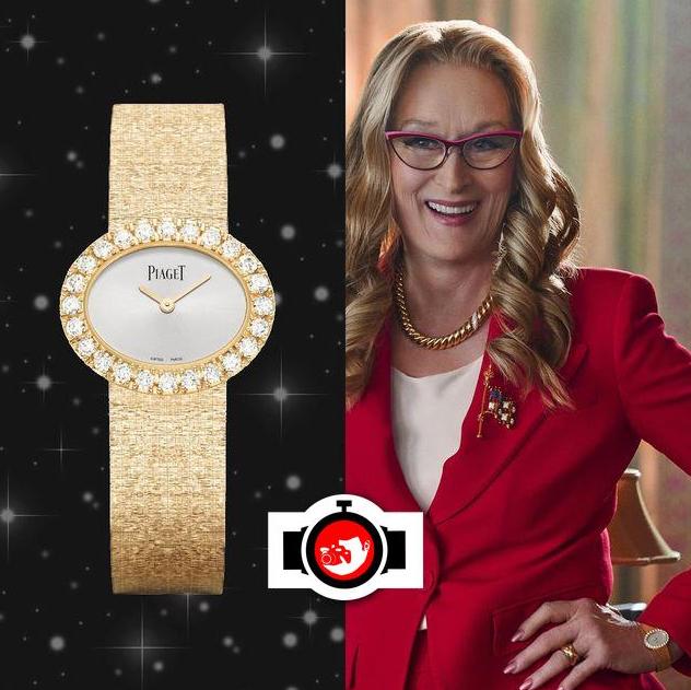 actor Meryl Streep spotted wearing a Piaget G0A40212