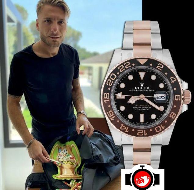 footballer Ciro Immobile spotted wearing a Rolex 