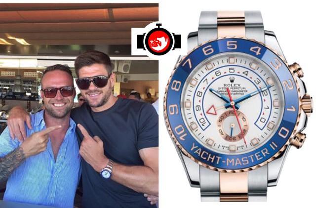 footballer Steven Gerrard spotted wearing a Rolex 116681
