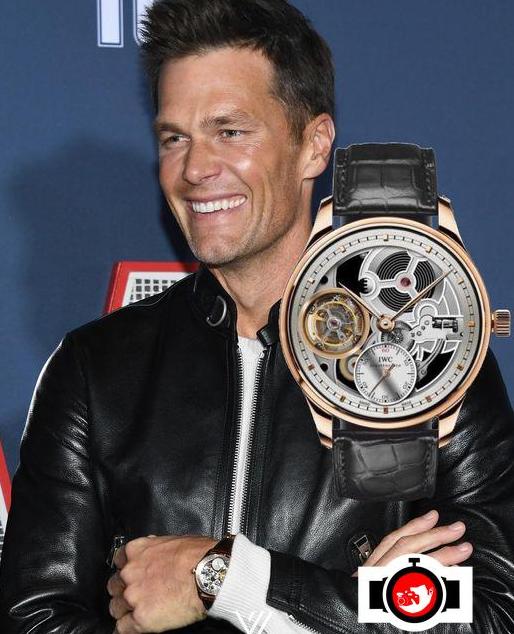 american football player Tom Brady spotted wearing a IWC IW546201