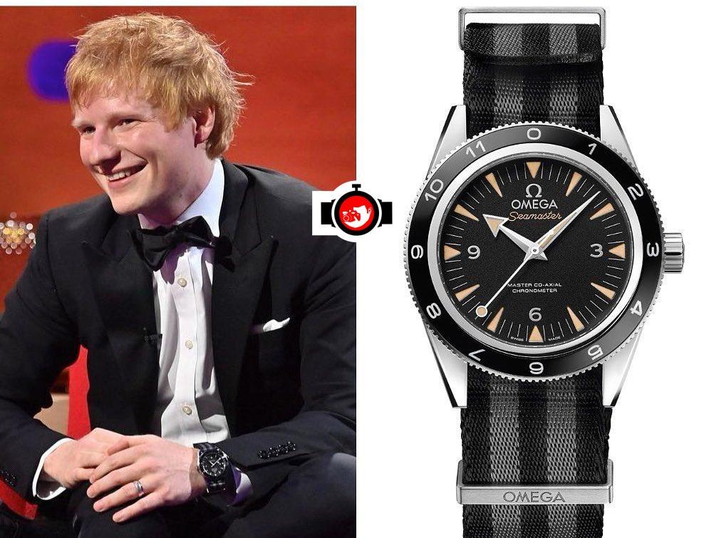 A Look into Ed Sheeran's Stainless Steel Omega Seamaster Spectre Co-Axial Watch on a NATO Strap