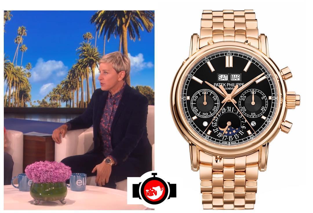 Ellen's Impressive Watch Collection: A Look at the 18Kt Rose Gold Patek Philippe Grand Complication with a Split Seconds and Perpetual Calendar