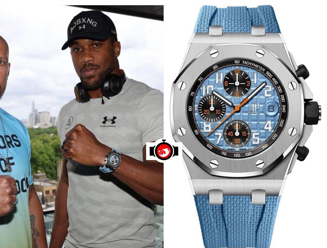 boxer Anthony Joshua spotted wearing a Audemars Piguet 26238ST