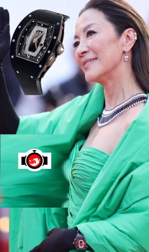 actor Michelle Yeoh spotted wearing a Richard Mille RM 37-01