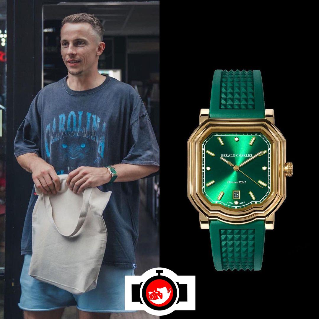 cricketer Tom Curran spotted wearing a Gerald Charles 