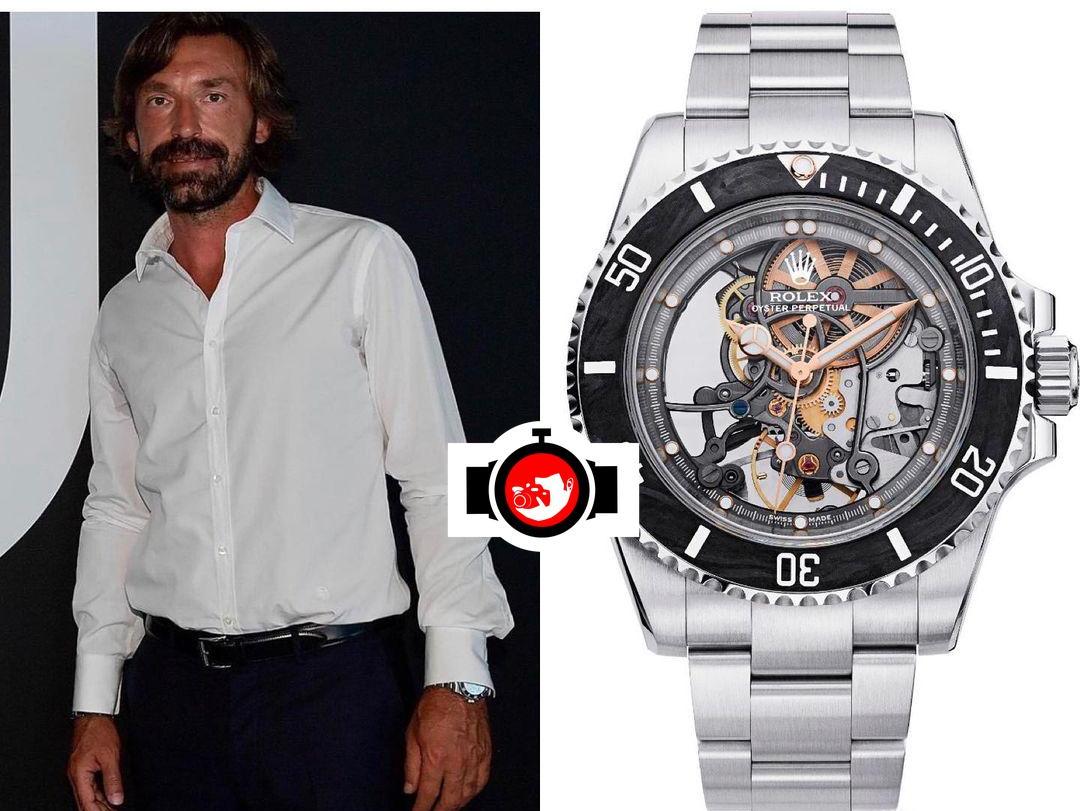 football manager Andrea Pirlo spotted wearing a Artisans De Genève 
