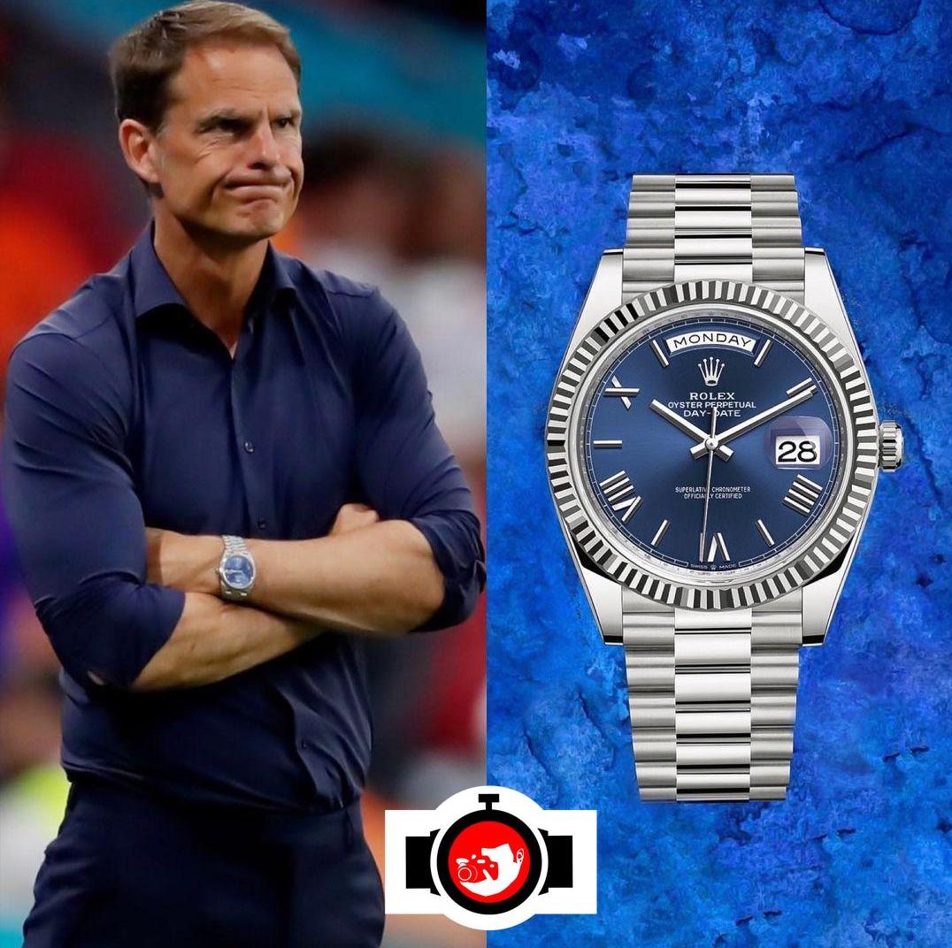 football manager Frank de Boer spotted wearing a Rolex 228239