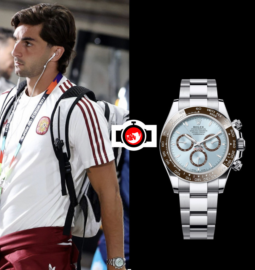 footballer Ferran Torres spotted wearing a Rolex 126506