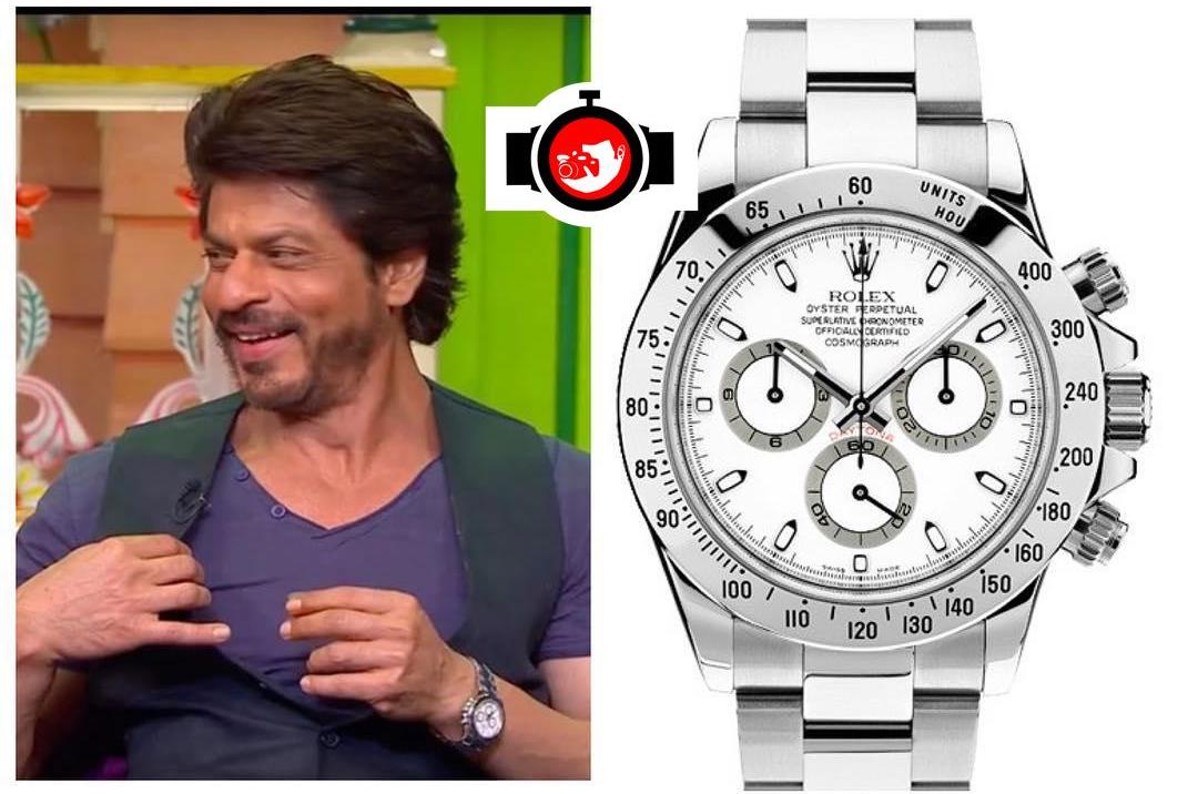 actor Shah Rukh Khan spotted wearing a Rolex 116520