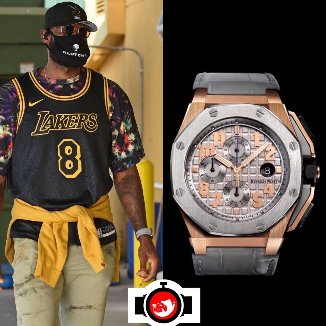 basketball player LeBron James spotted wearing a Audemars Piguet 