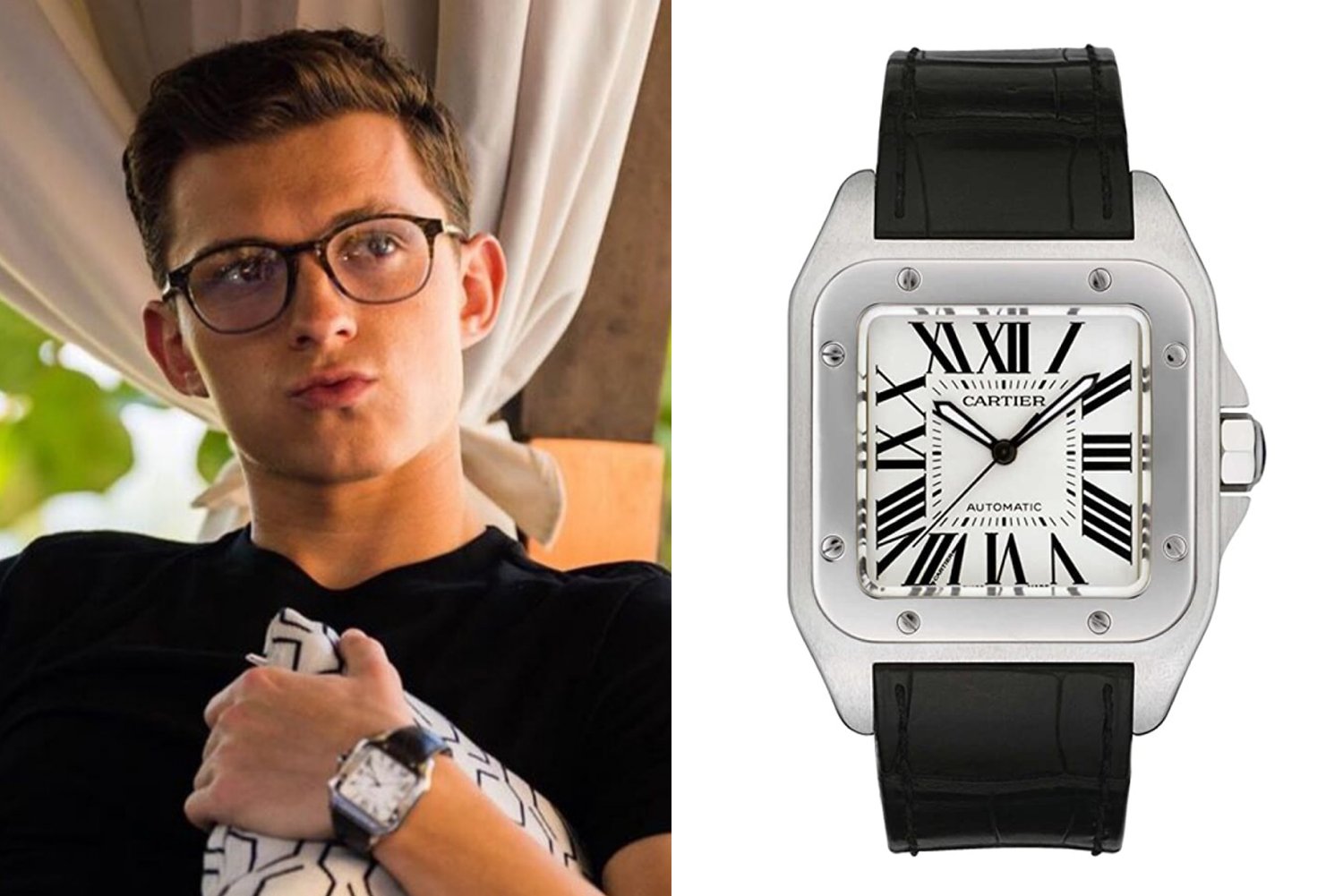 actor Tom Holland spotted wearing a Cartier 