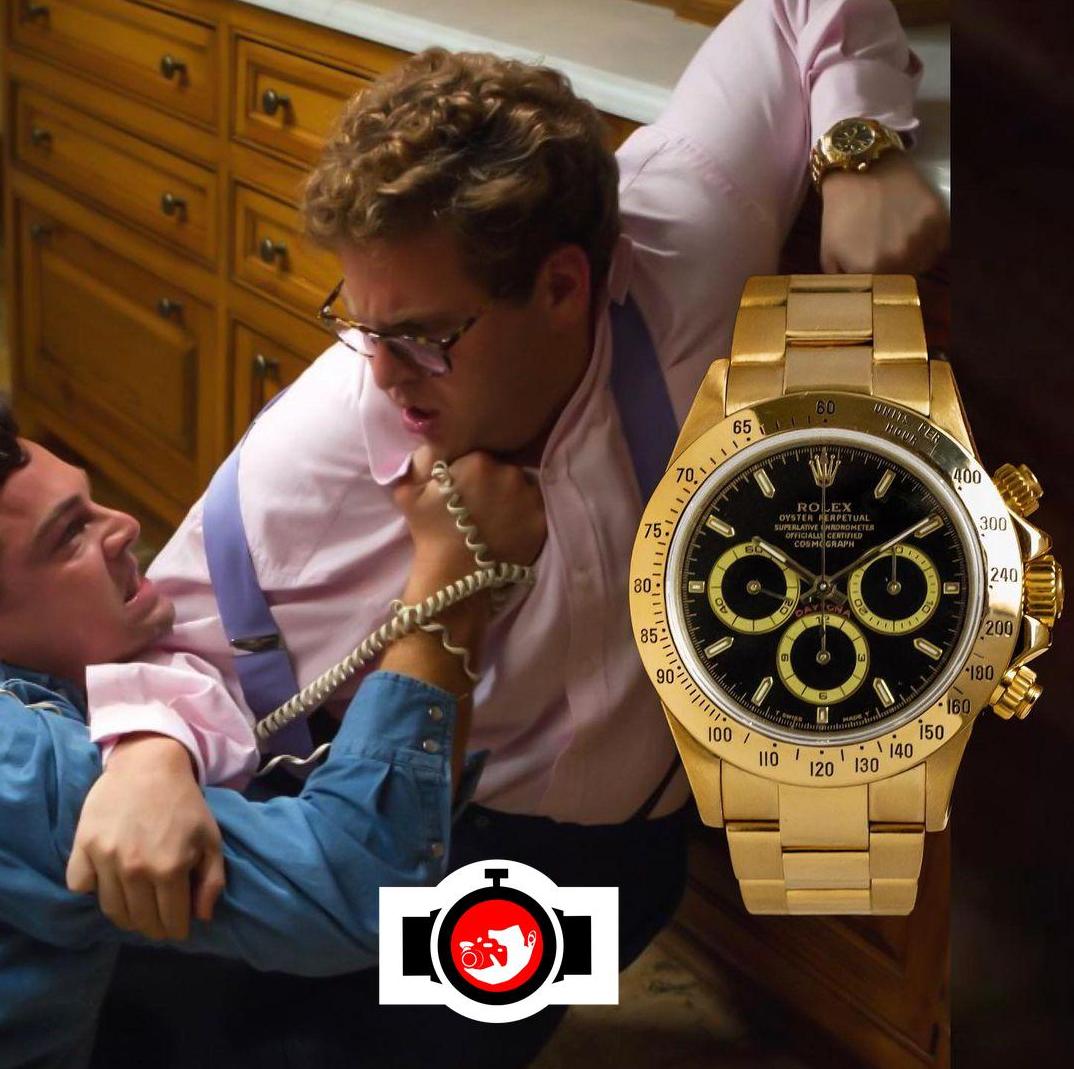 actor Jonah Hill spotted wearing a Rolex 16528