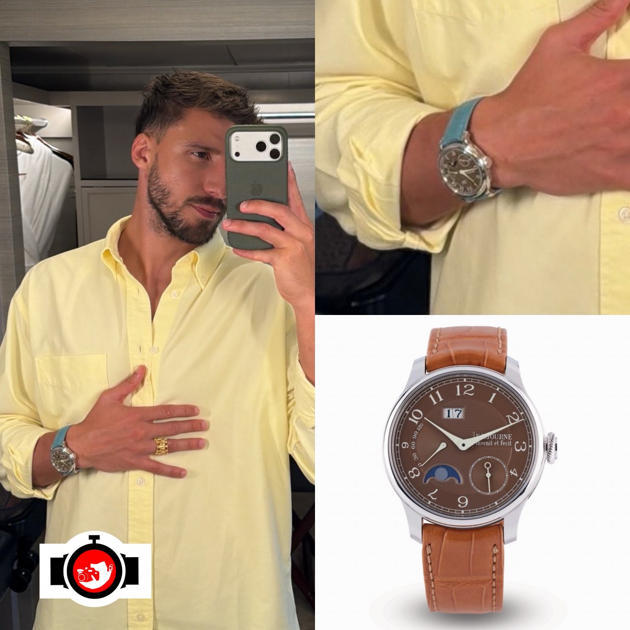 footballer Rubén Dias spotted wearing a F.P. Journe AL2