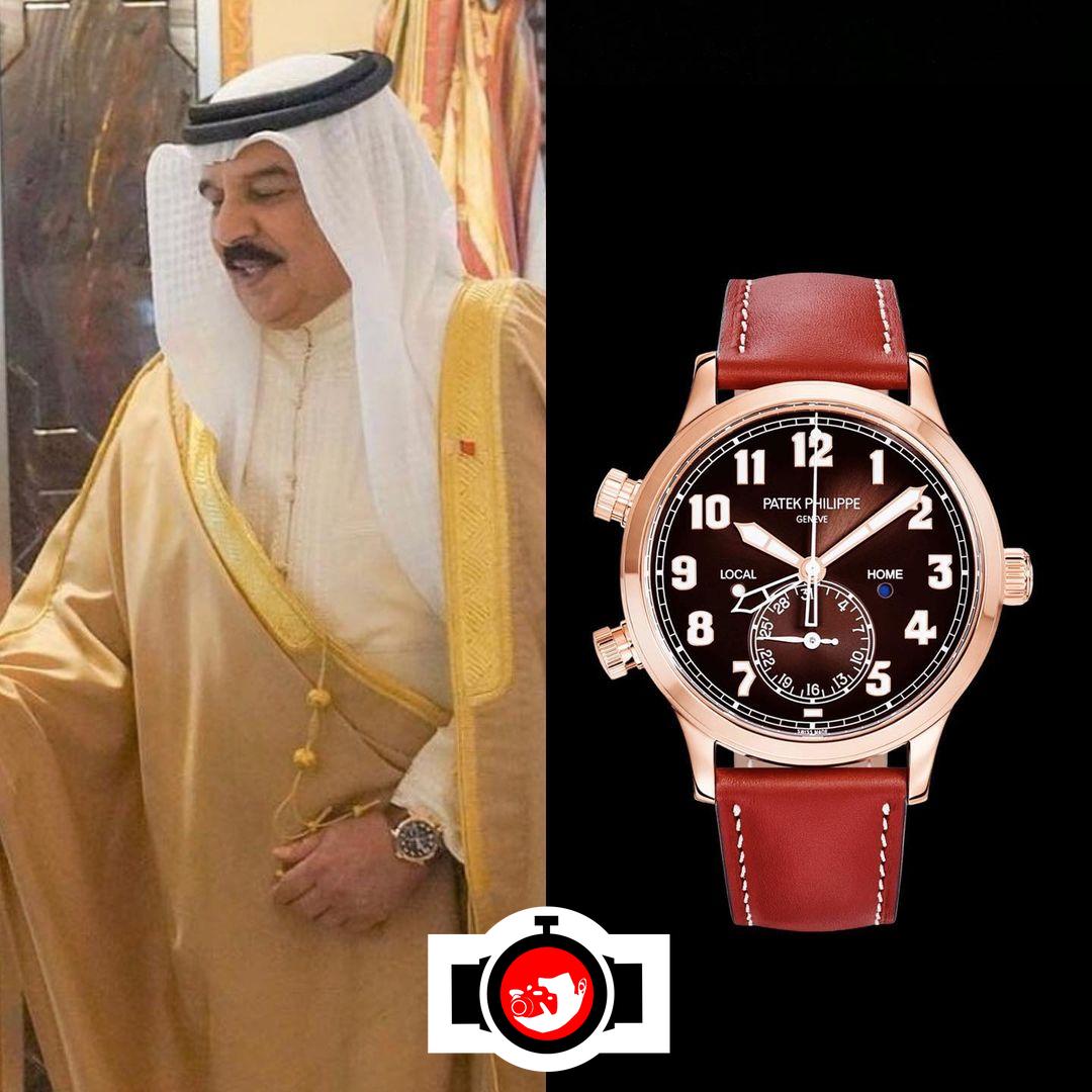 royal Hamad Bin Isa Al Khalifa spotted wearing a Patek Philippe 5524R-001
