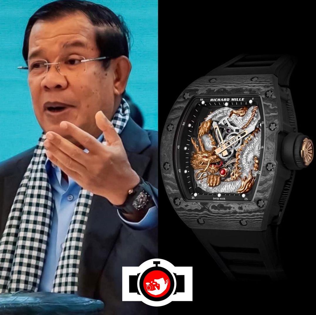 politician Hun Sen spotted wearing a Richard Mille RM 57-03