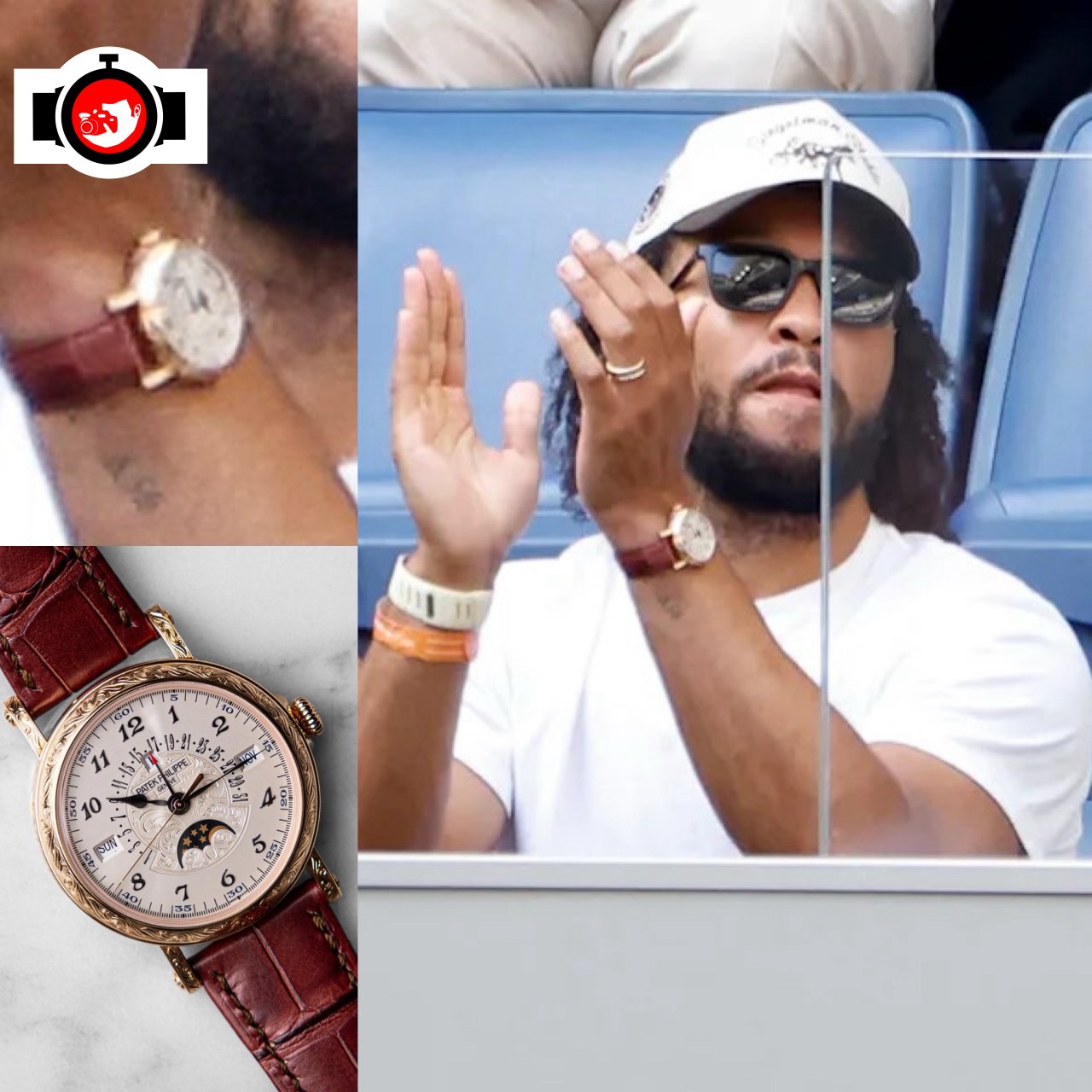 basketball player Jalen Brunson spotted wearing a Patek Philippe 5160/500R-001