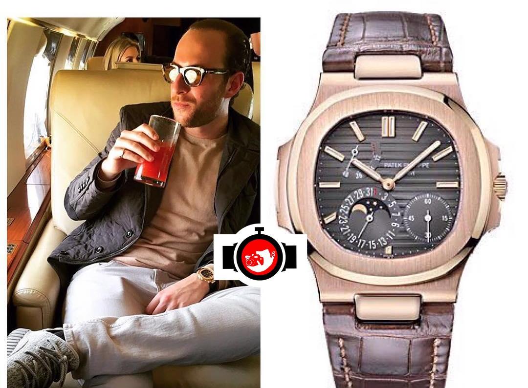 actor Brendan Fitzpatrick spotted wearing a Patek Philippe 5712R