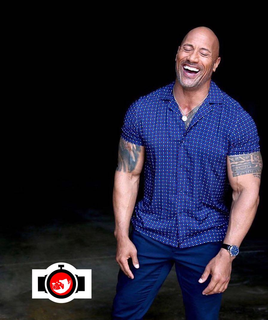 actor Dwayne The Rock Johnson spotted wearing a IWC 