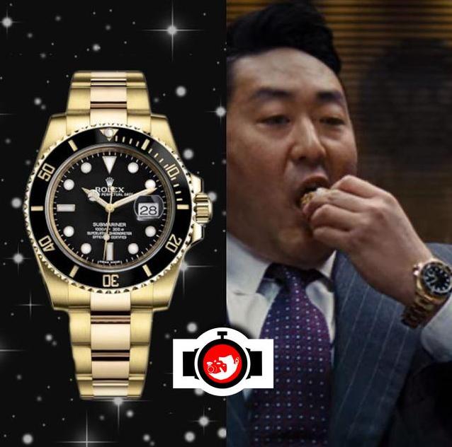 actor Kenneth Choi spotted wearing a Rolex 126618