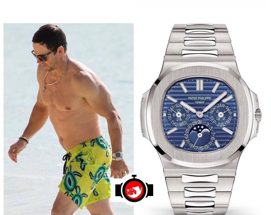 Exploring Mark Wahlberg's High-End Watch Collection: The 18KT White Gold Grand Complication Patek Philippe Nautilus Perpetual Calendar