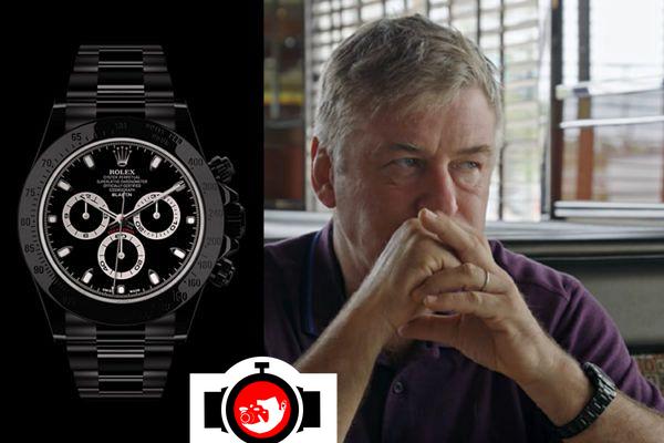 actor Alec Baldwin spotted wearing a Rolex 