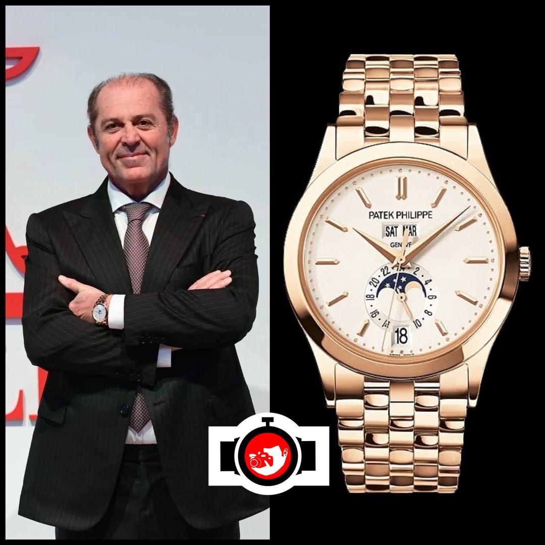 business man Philippe Donnet spotted wearing a Patek Philippe 5396/1R-010