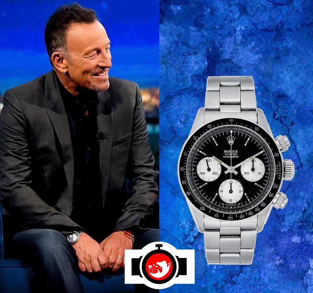 singer Bruce Springsteen spotted wearing a Rolex 6263