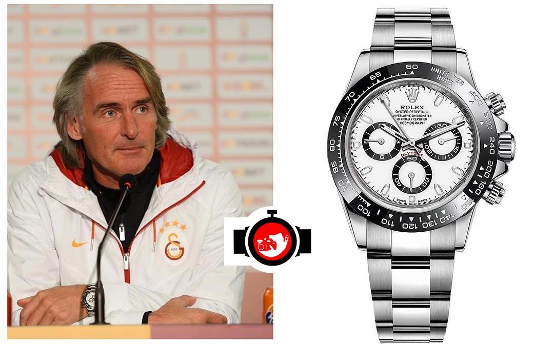 football manager Jan Olde Riekerink spotted wearing a Rolex 116500