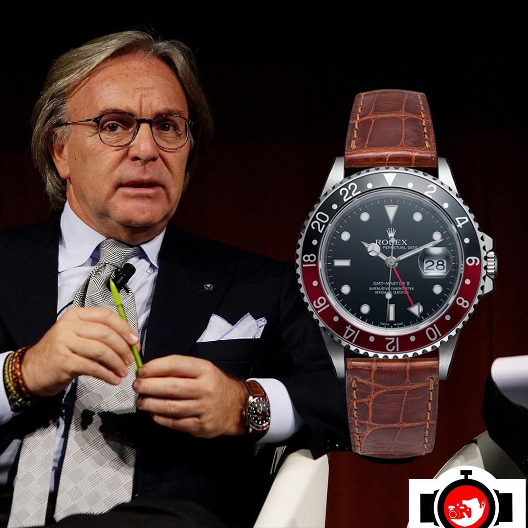 business man Diego Della Valle spotted wearing a Rolex 16710