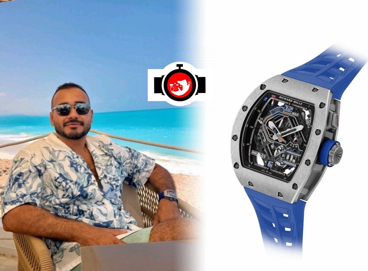 entrepreneur Ahmed Nasser spotted wearing a Richard Mille RM 30-01