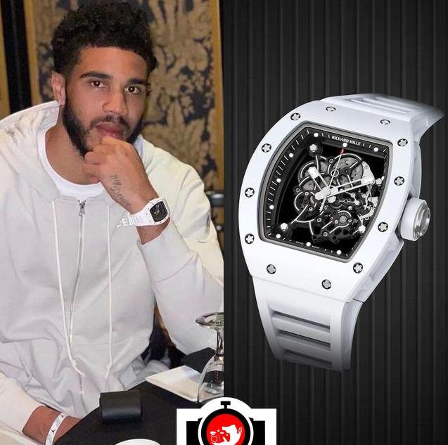 basketball player Jayson Tatum spotted wearing a Richard Mille RM55