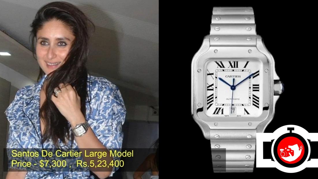 Kareena Kapoor's Favorite Watch - The Cartier Santos De Cartier Large Model