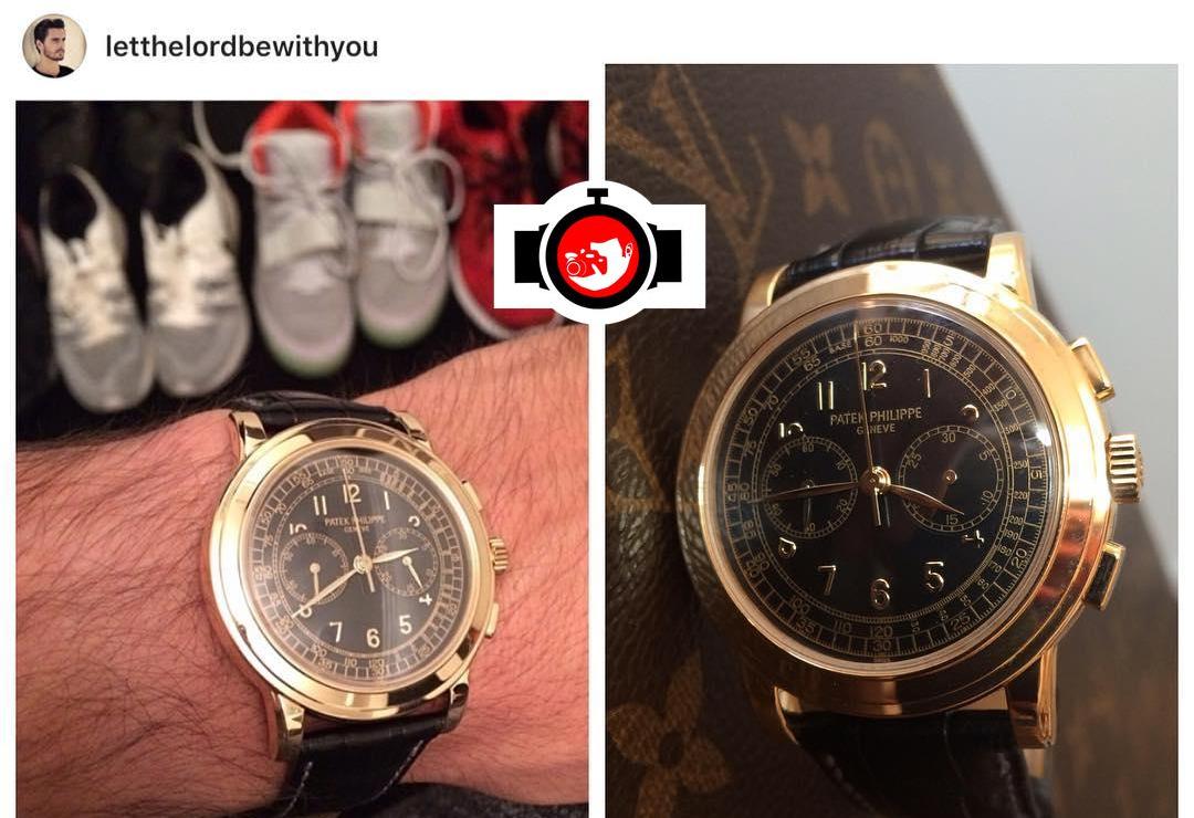 actor Lord Scott Disick spotted wearing a Patek Philippe 5070J