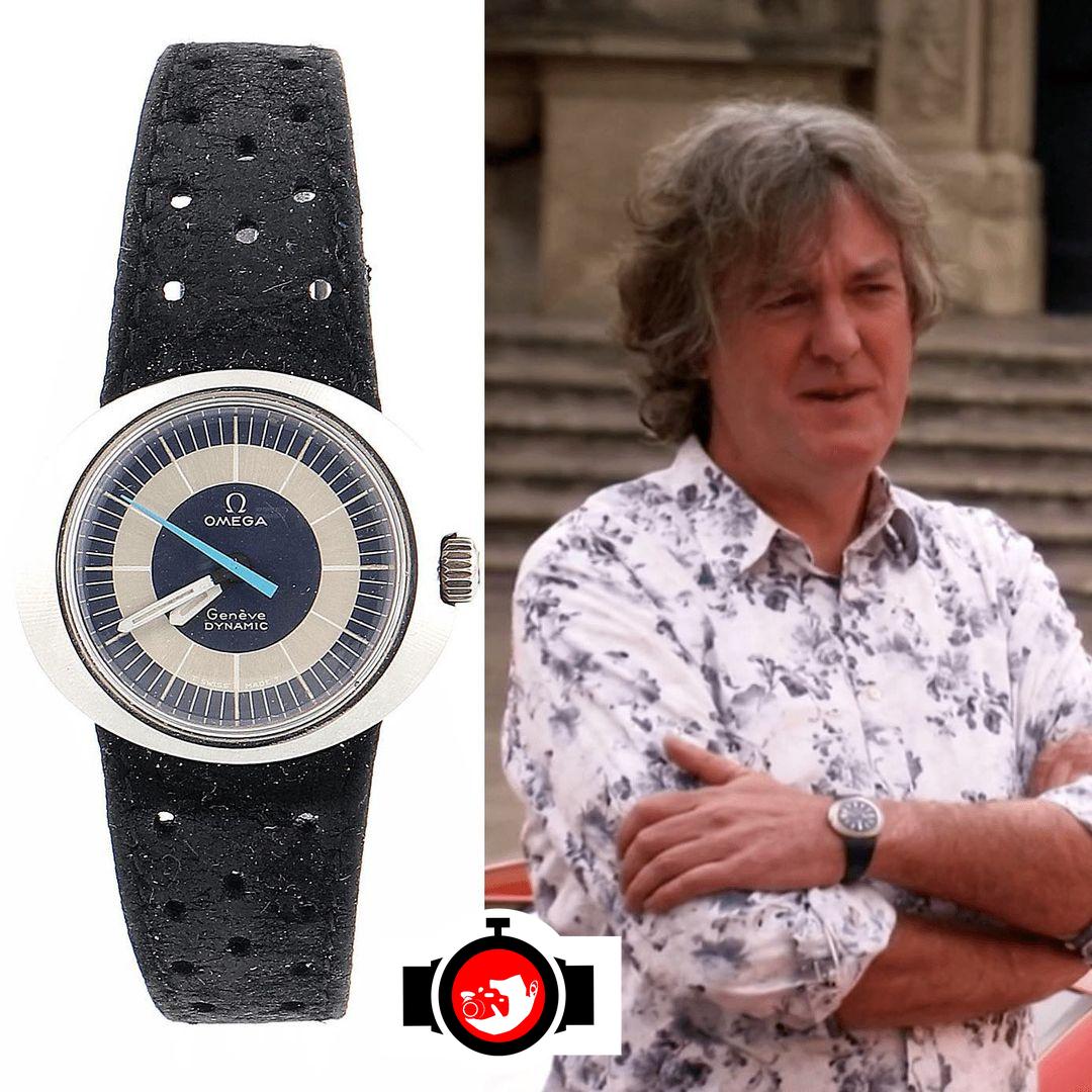 television presenter James May spotted wearing a Omega 