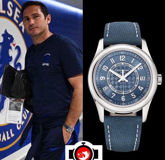 football manager Frank Lampard spotted wearing a Patek Philippe 6007A