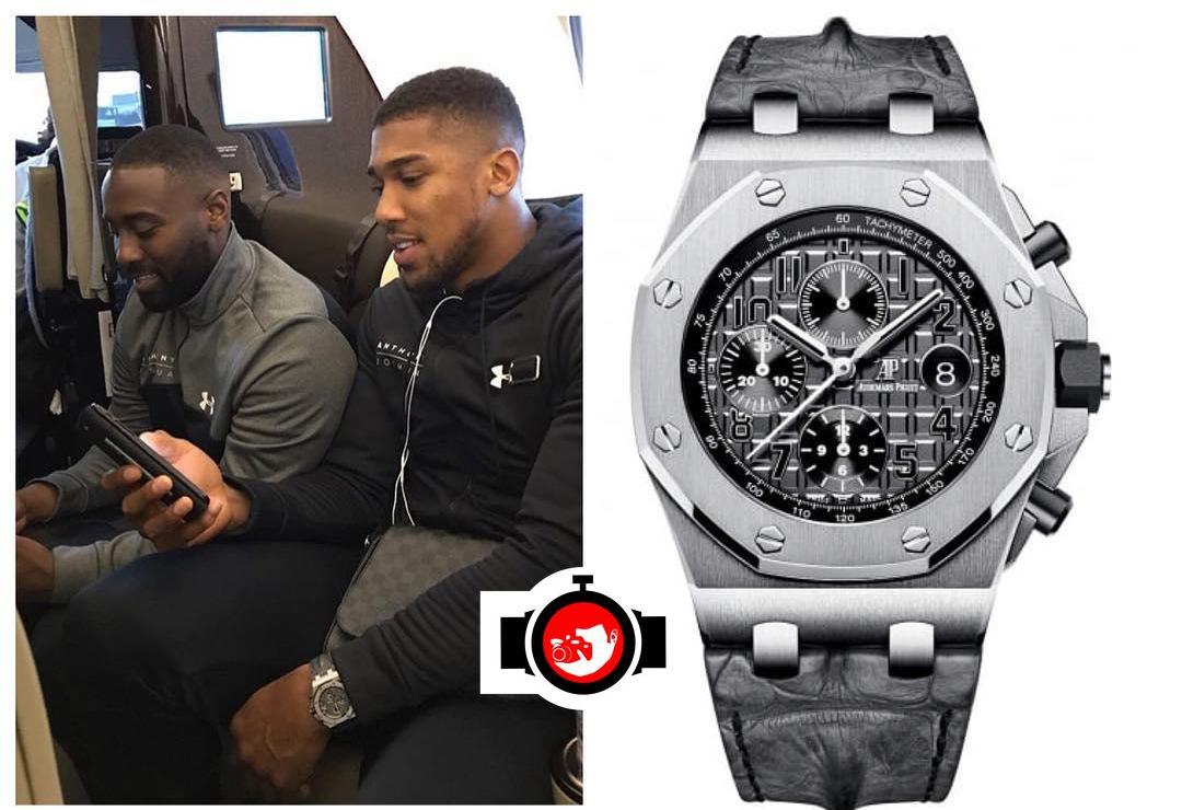 boxer Anthony Joshua spotted wearing a Audemars Piguet 26470ST