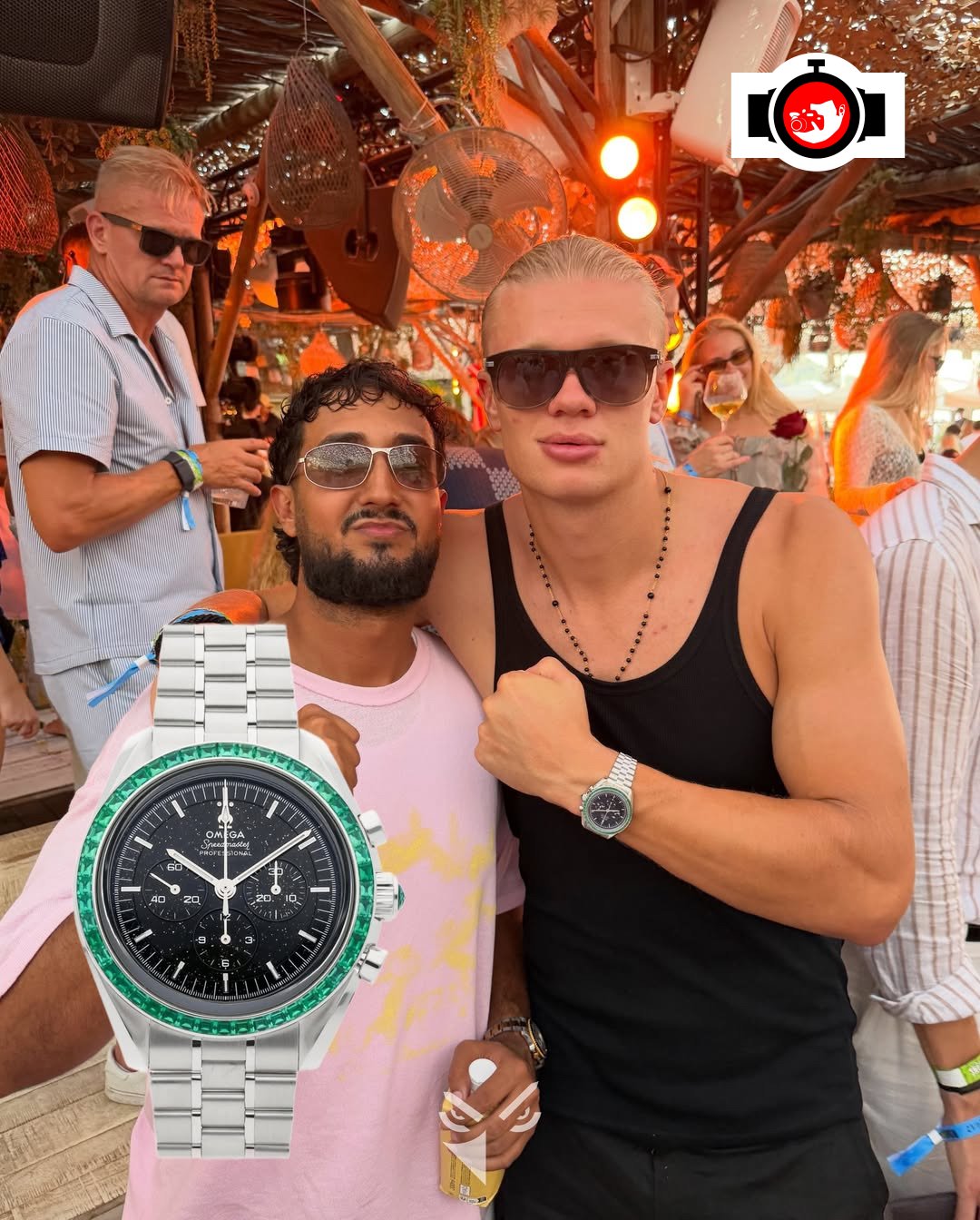 footballer Erling Haaland spotted wearing a Omega 311.96.42.30.01.001