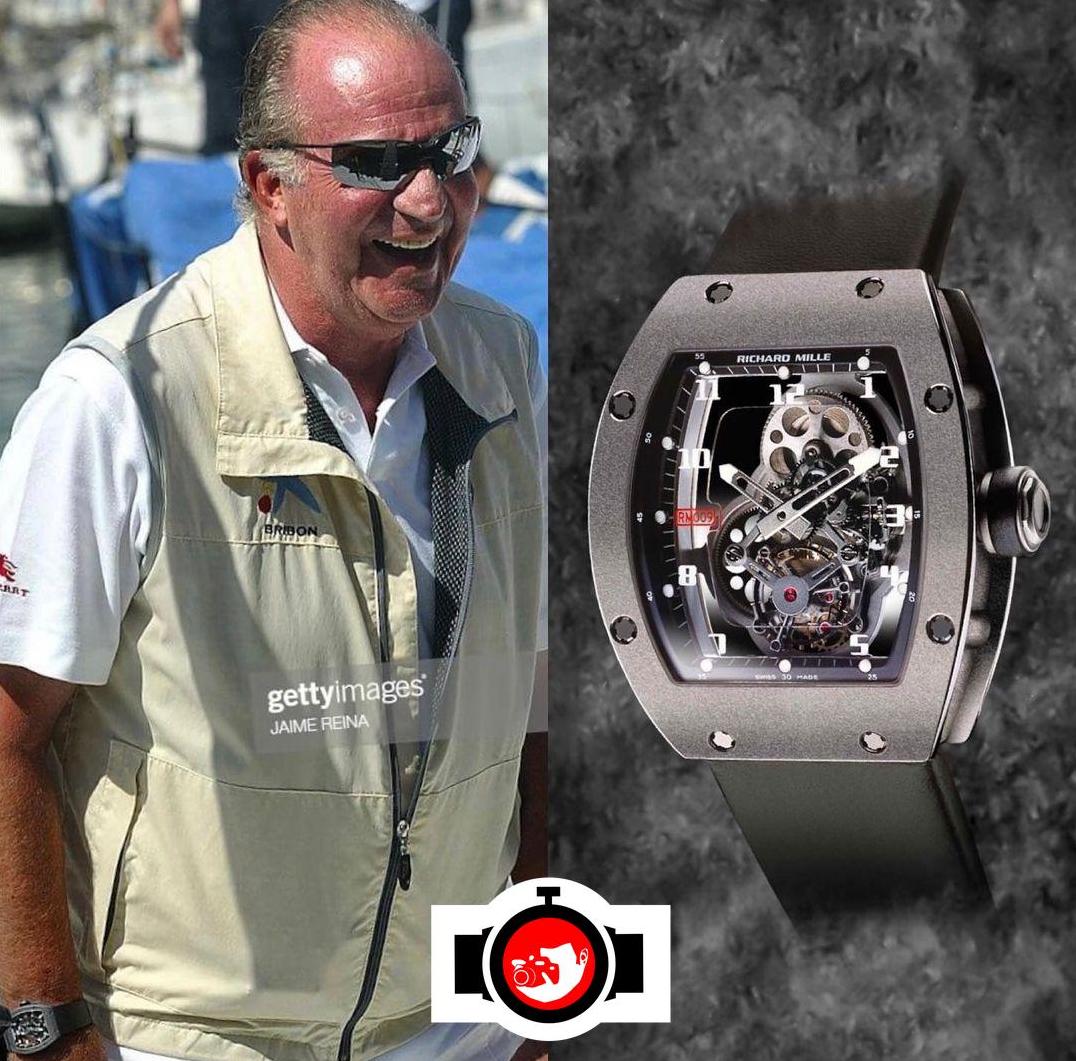 royal Juan Carlos I spotted wearing a Richard Mille RM009