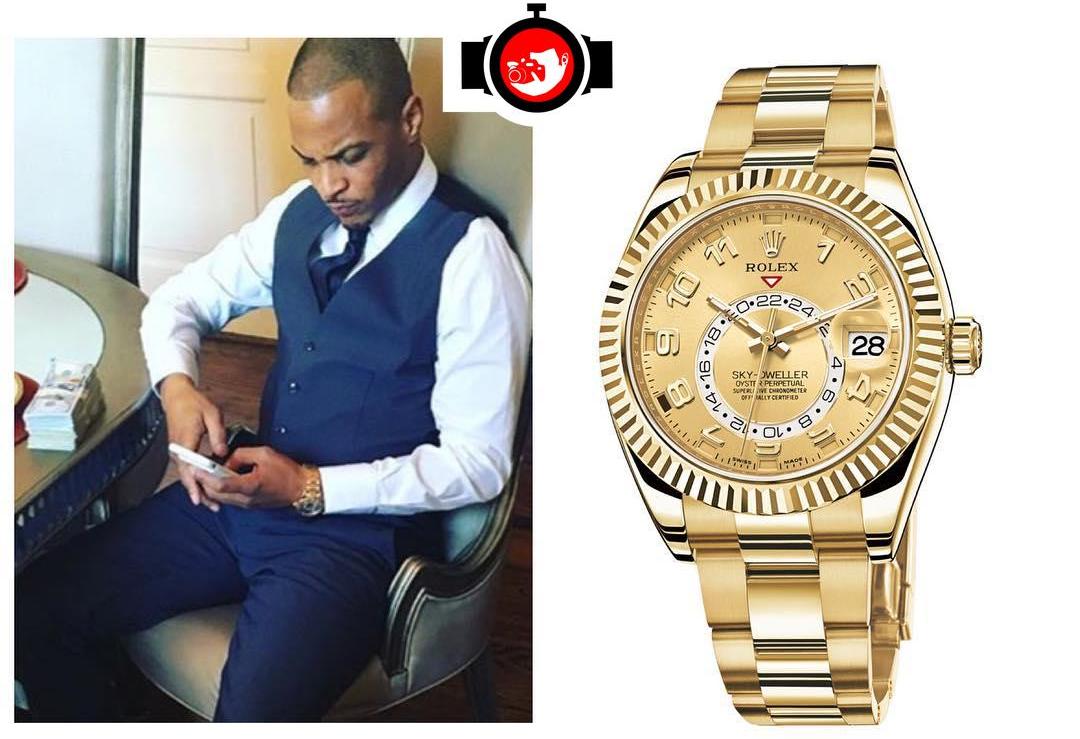 rapper T.I spotted wearing a Rolex 326938️