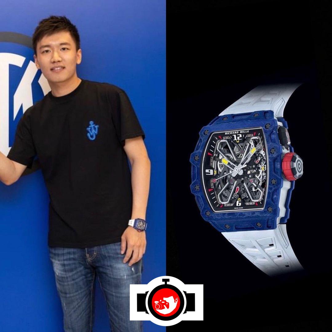 business man Steven Zhang spotted wearing a Richard Mille RM 35-03