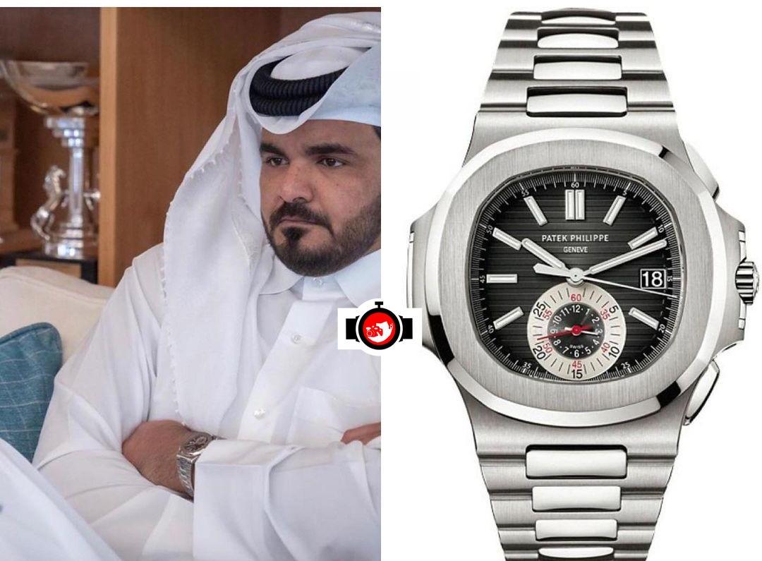 royal Joaan Bin Hamad Al Thani spotted wearing a Patek Philippe 5980/1A