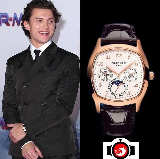 actor Tom Holland spotted wearing a Patek Philippe 