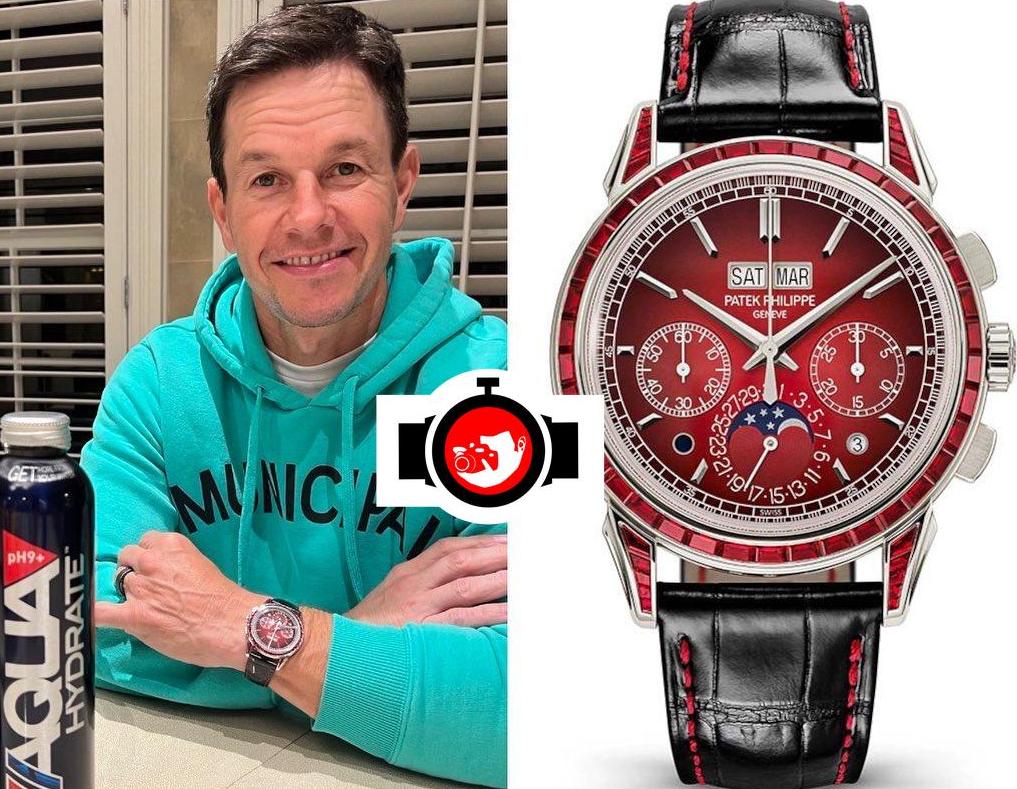 actor Mark Wahlberg spotted wearing a Patek Philippe 5271/12P