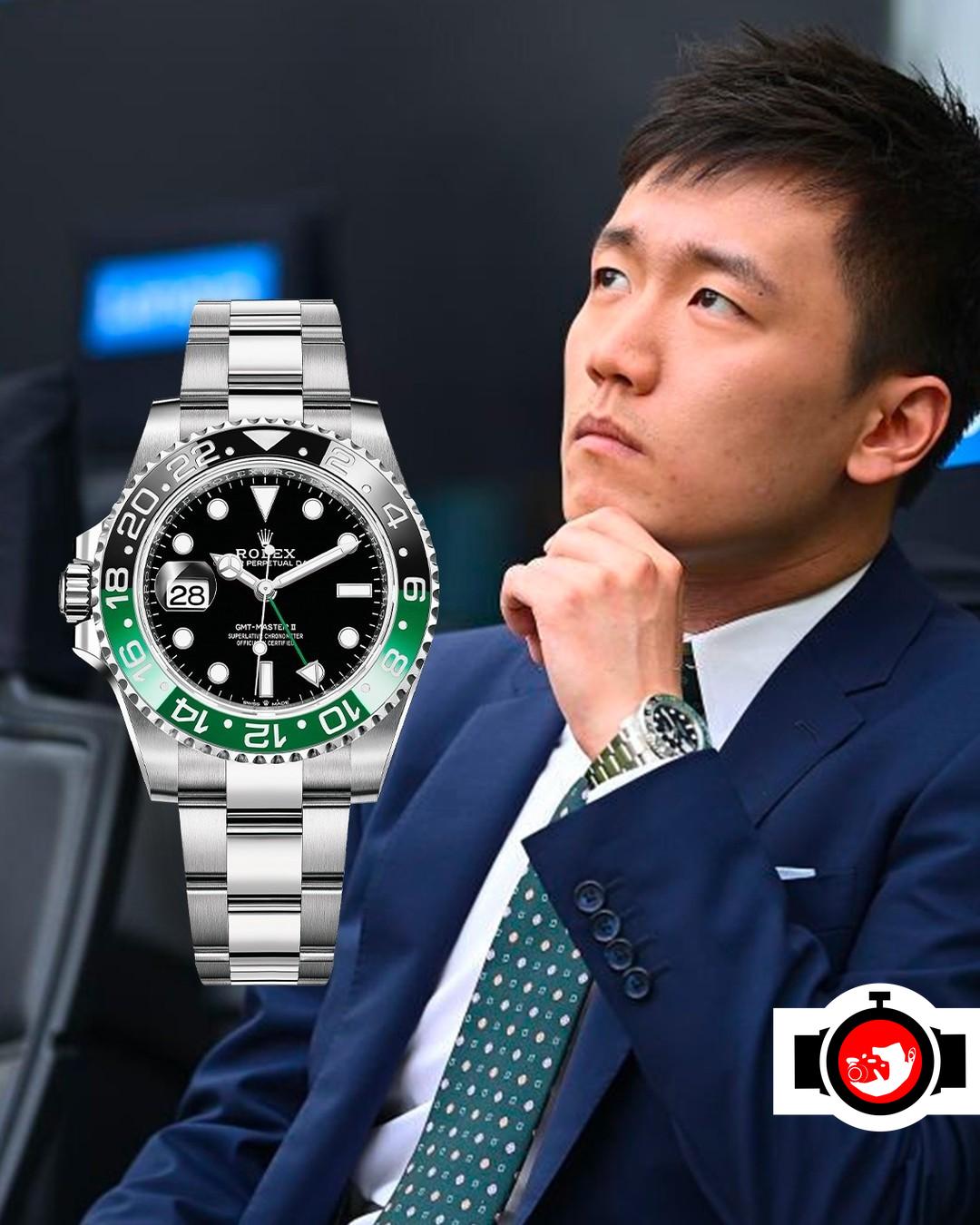 business man Steven Zhang spotted wearing a Rolex 126720VTNR