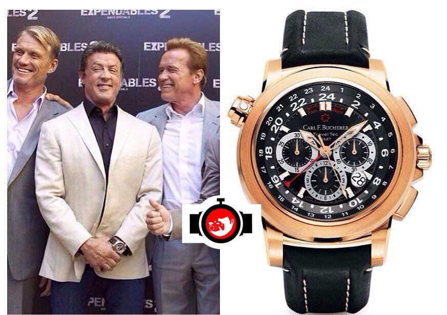 The Sparkling Collection of Timepieces: Sylvester Stallone's Carl F Bucherer Patravi TravelTec in 18KT Rose Gold