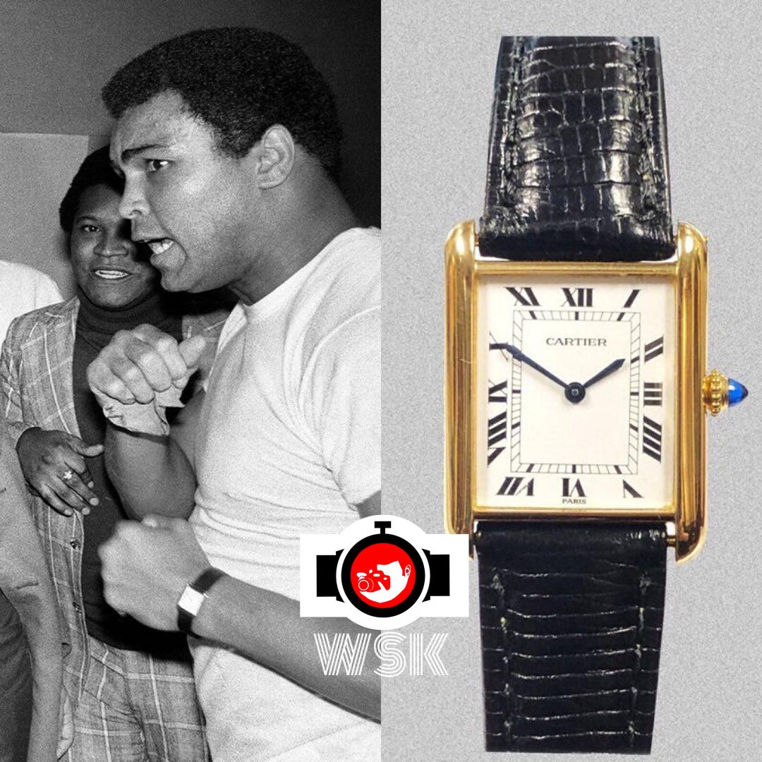 boxer Muhammad Ali spotted wearing a Cartier 