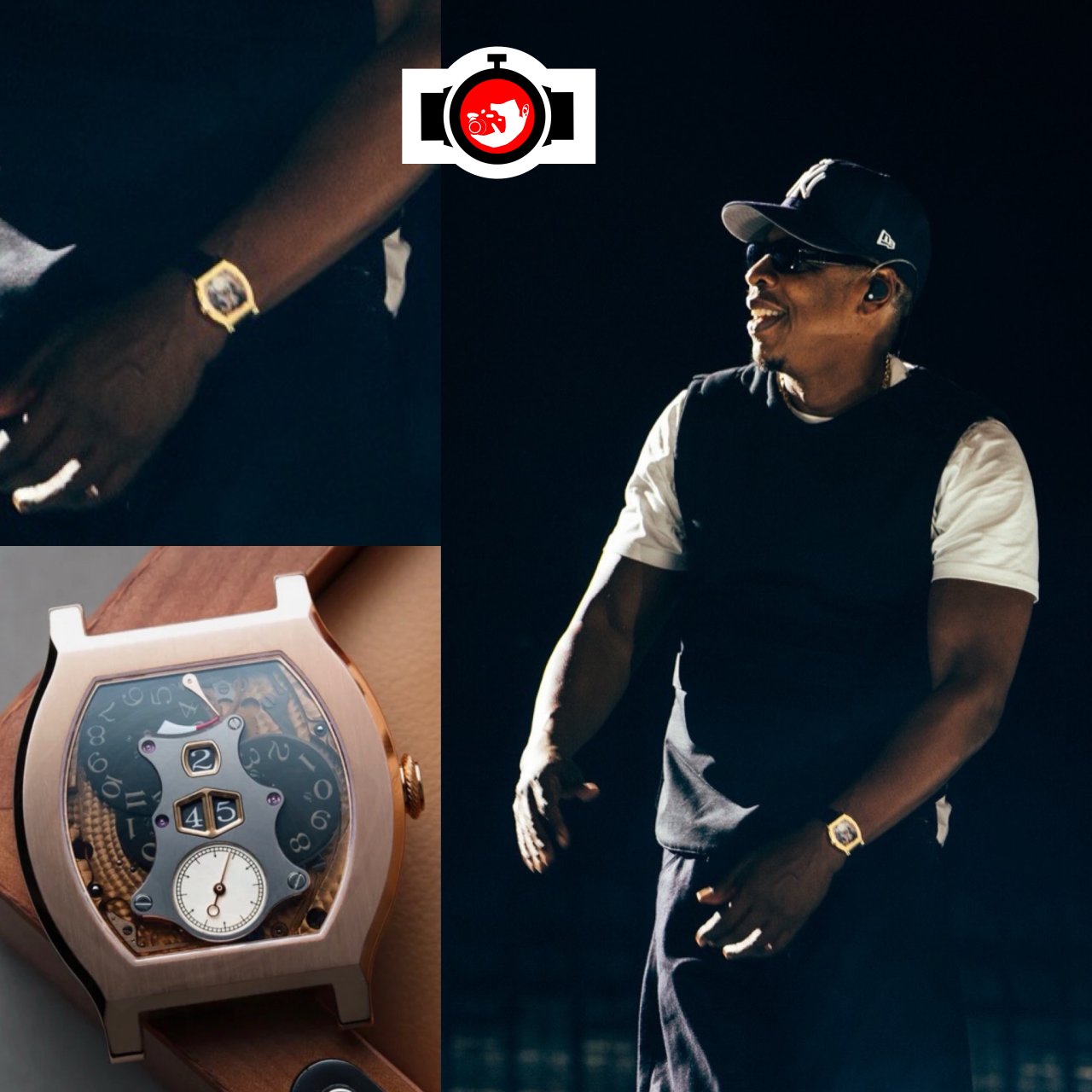 rapper Jay-Z spotted wearing a F.P. Journe VII